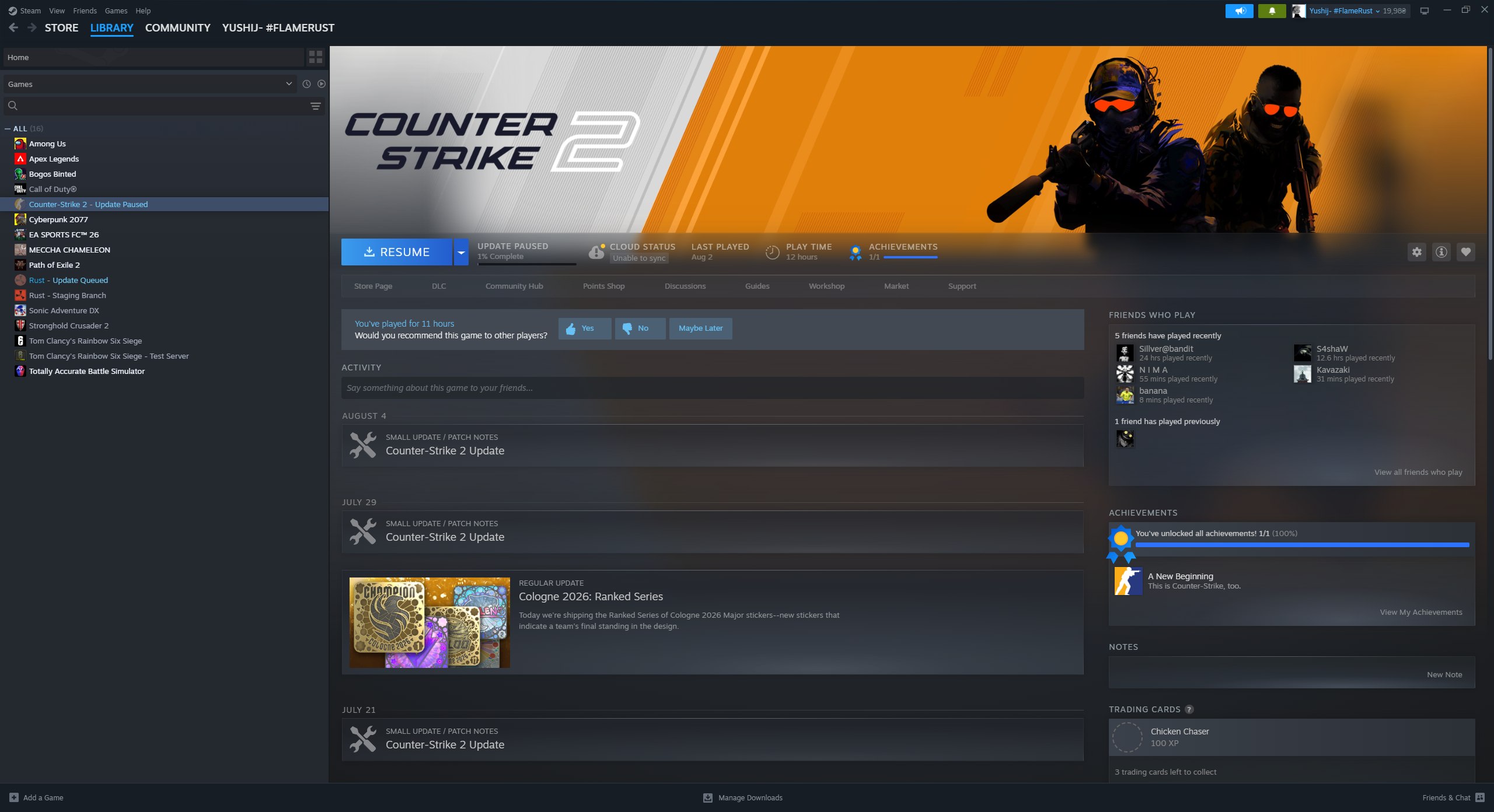 Cs2 prime va Rust